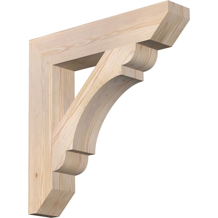 Ekena Millwork Olympic Slat Smooth Bracket, Douglas Fir, 5 1/2"W x 30"D x 30"H BKT06X30X30OLY06SDF